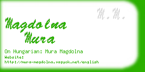 magdolna mura business card